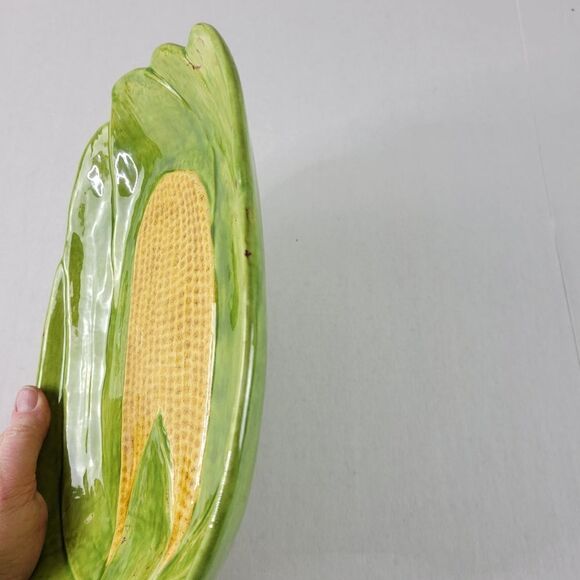 Handpainted Ceramic Corn‎ Platter - Picture 4 of 8
